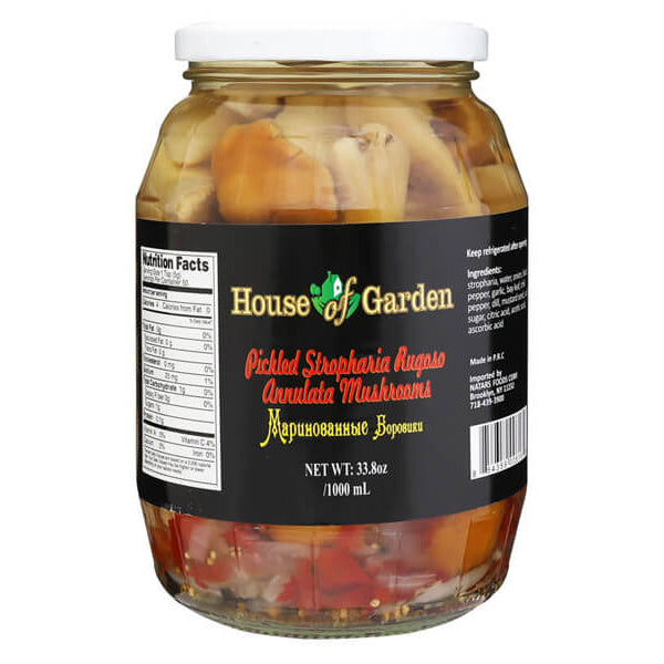 Marinated Mushroom Pickled Boroviki Stropharia – 33.81 fl oz (1.0lt)